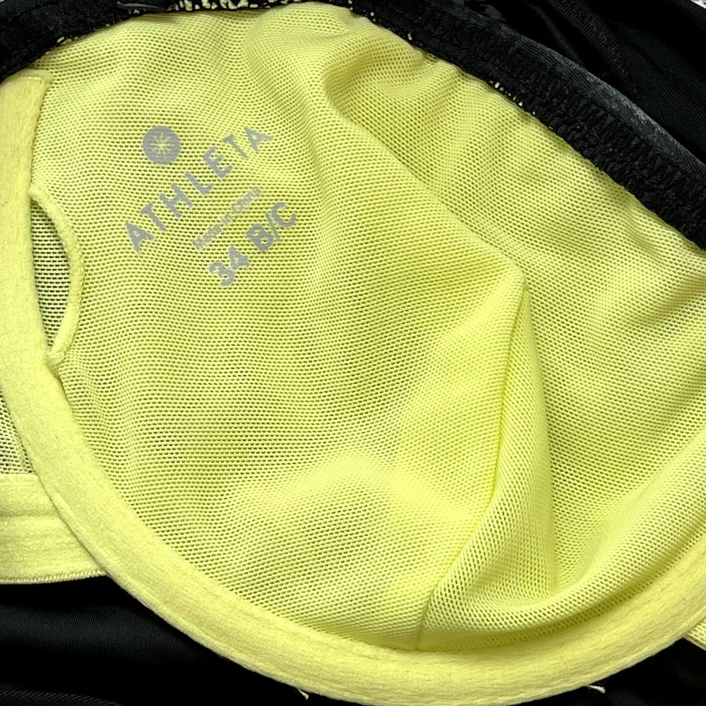 Athleta Women's Black Halter Tankini Top Size 34 B/C